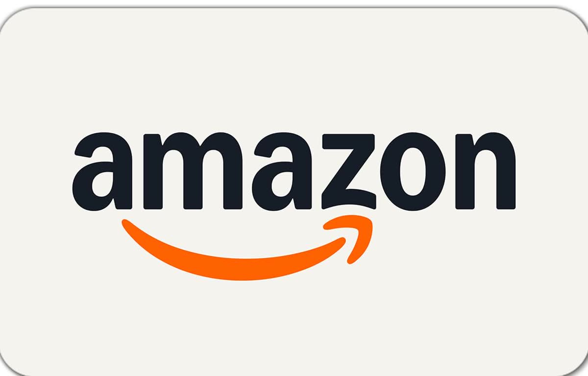 Amazon 공식 브랜드 아트워크 — 스마일 로고와 기프트 카드