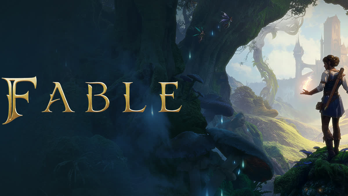 해질 무렵 알비온 언덕 위의 바우어스톤 — Fable 공식 아트워크