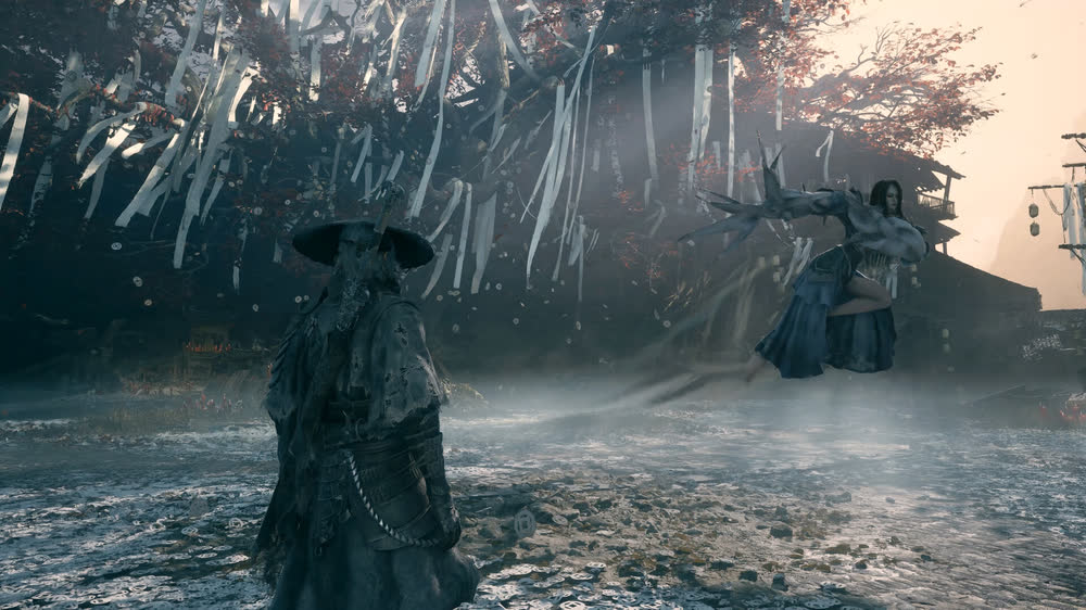 Soul z obnażonym mieczem, w stożkowym kapeluszu — oficjalna grafika Phantom Blade Zero