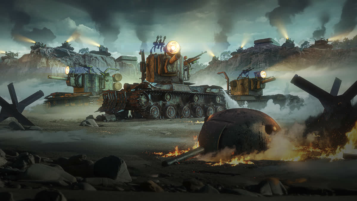 Wargaming 공식 월드 오브 탱크 아트워크 속 판터 전차
