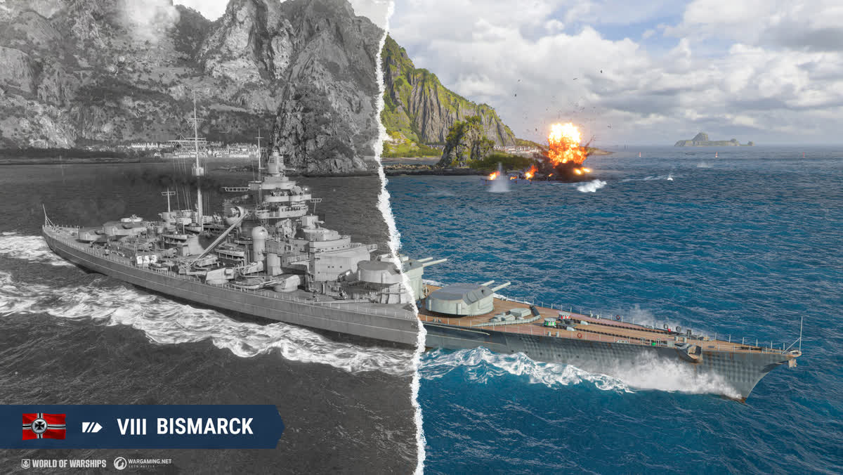 Wargaming.net 공식 아트워크 속 월드 오브 워쉽 전함