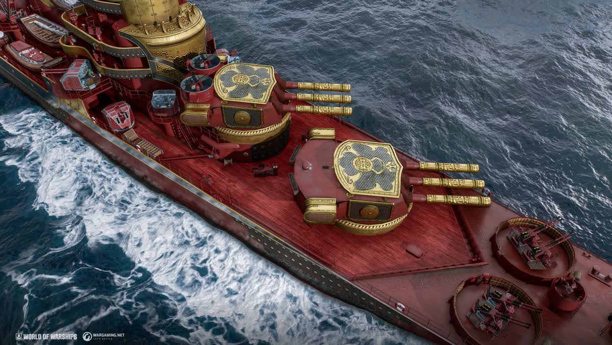 Wargaming.net 공식 아트워크 속 월드 오브 워쉽 전함